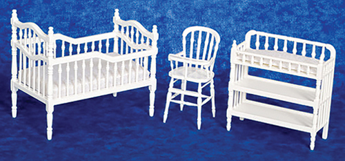 Baby Room Set, 3 pc., White